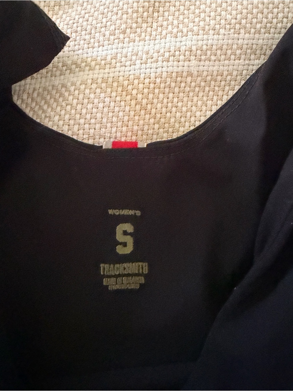 Tracksmith Black Turnover Crop Top - Picture 2 of 3
